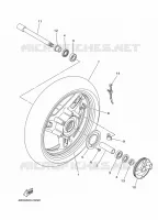 VOORWIEL voor Yamaha TMAX 500 ABS 2010