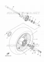 ACHTERWIEL voor Yamaha TMAX 500 ABS 2010
