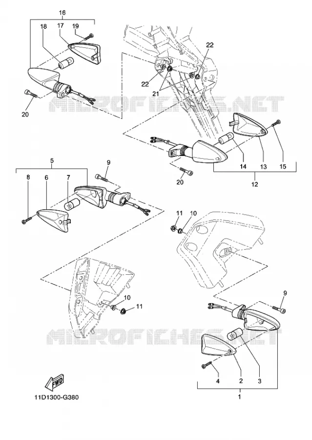 KNIPPERLICHT Yamaha MOTO 660 2010 XTZ TENERE  XT660Z TENERE