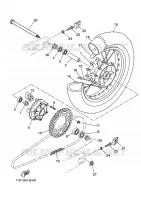 ACHTERWIEL voor Yamaha TENERE 660 2010
