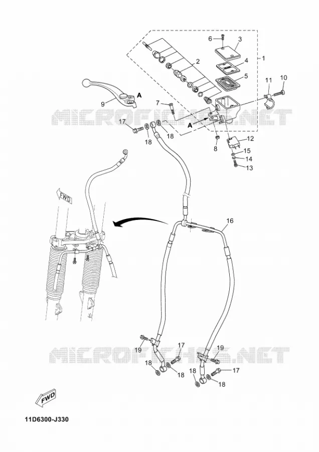 REMPOMP VOOR Yamaha MOTO 660 2010 XTZ TENERE  XT660Z TENERE