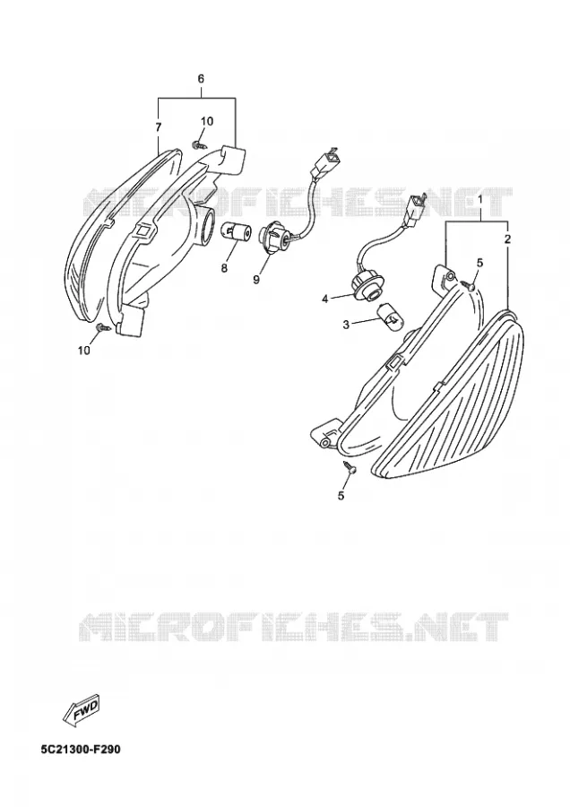 KNIPPERLICHT Yamaha SCOOTER 50 2010 NEOS 4T  YN50F NEO'S 50 4ST