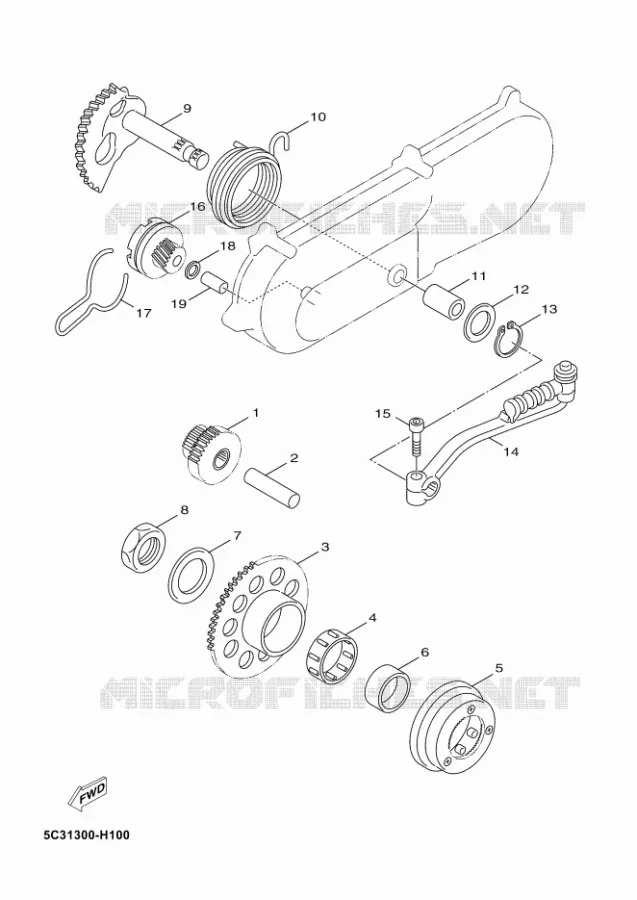 STARTMOTOR Yamaha SCOOTER 50 2010 NEOS 4T  YN50F NEO'S 50 4ST