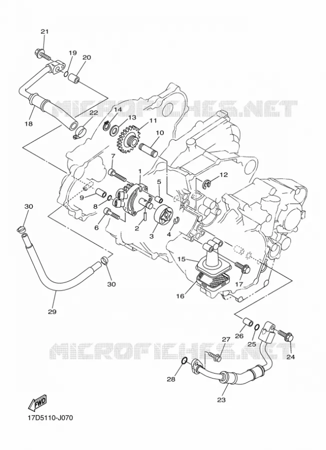 OLIEPOMP Yamaha MOTO 250 2010 YZF  YZ250F