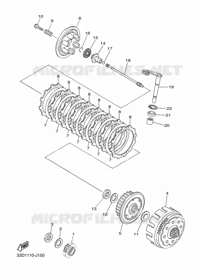 STARTMOTOR KOPPELINGS Yamaha MOTO 450 2010 YZF  YZ450F