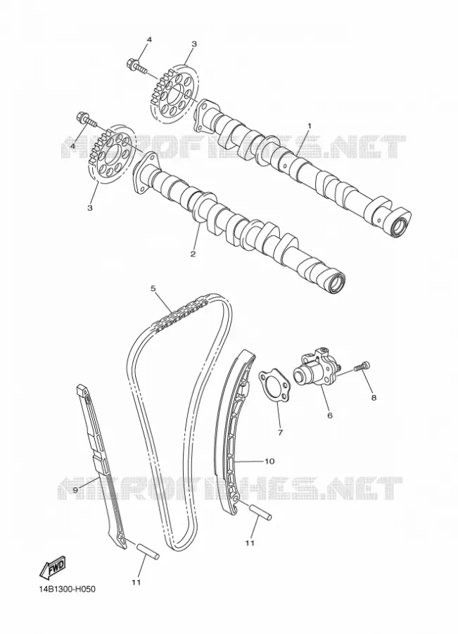 NOKKENAS / KETTING Yamaha MOTO 1000 2010 R1  YZF-R1
