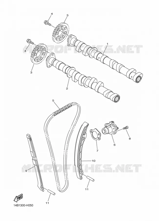 NOKKENAS / KETTING Yamaha MOTO 1000 2010 R1  YZF-R1