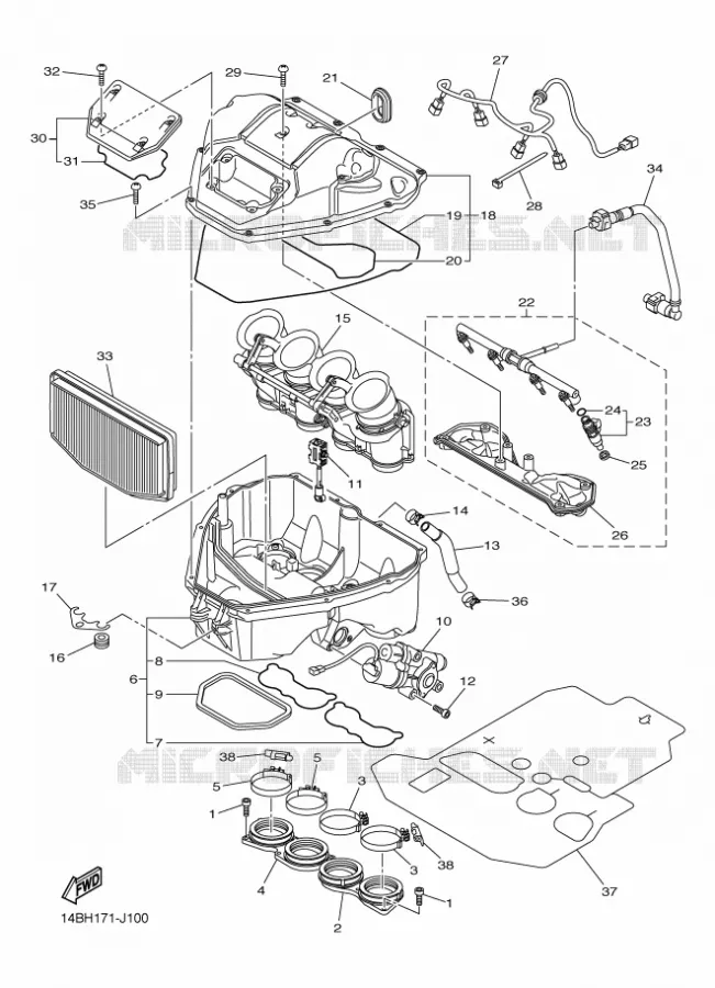 INLAAT Yamaha MOTO 1000 2010 R1  YZF-R1