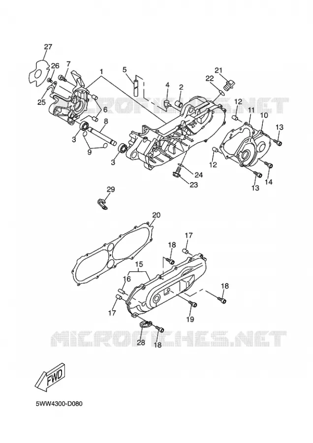 CARTERDELEN Yamaha SCOOTER 50 2011 BOOSTER  CW50