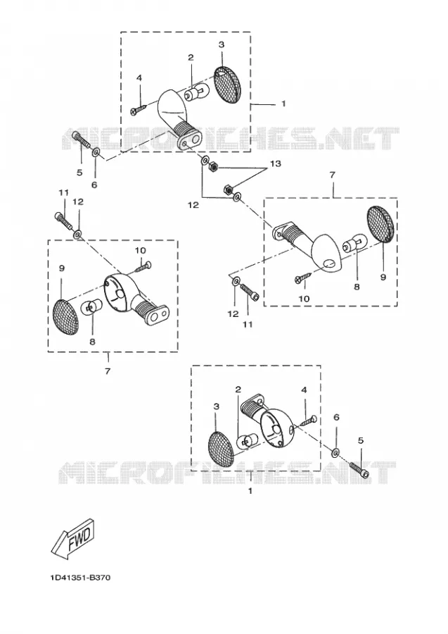 KNIPPERLICHT Yamaha MOTO 50 2011 DTR  DT50R X-LIMIT ENDURO