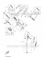 STANDAARD / VOETSTEUN voor Yamaha DT50RSM X-LIMIT S.M 2011