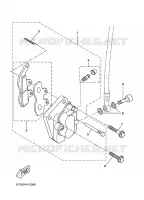 REMKLAUW VOOR 2 voor Yamaha DT50RSM X-LIMIT S.M 2011