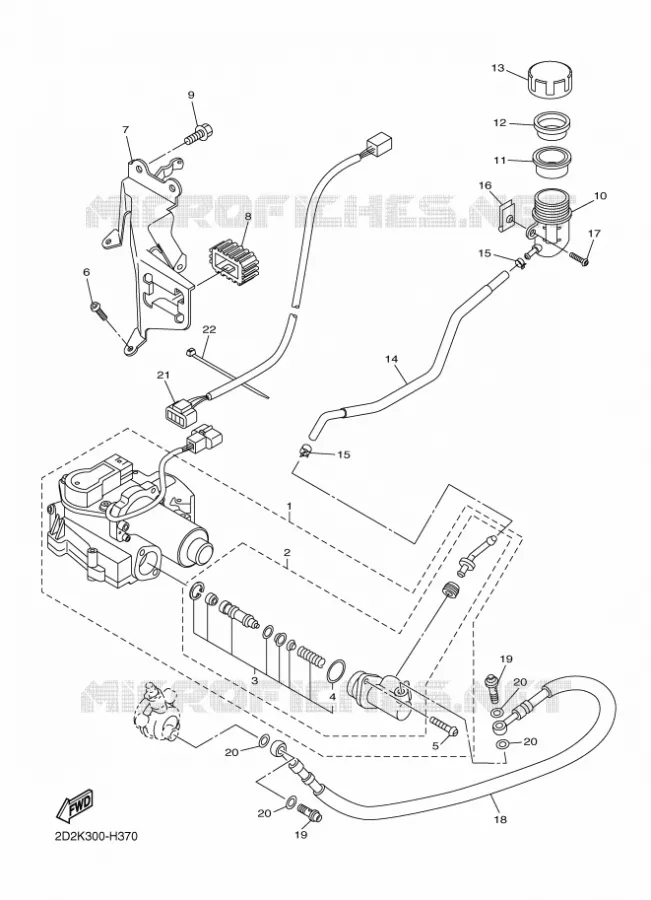 KOPPELINGS POMP Yamaha MOTO 1300 2011 FJR AS ABS  FJR1300AS