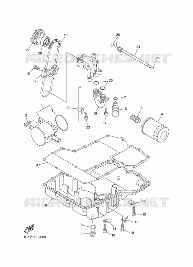 OLIEKOELER Yamaha MOTO 1300 2011 FJR AS ABS  FJR1300AS