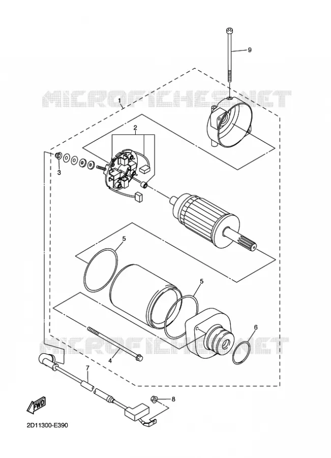 STARTMOTOR Yamaha MOTO 1000 2011 FZ1 ABS  FZ1-NA FAZER