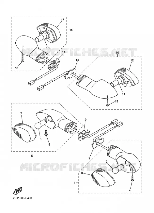 KNIPPERLICHT Yamaha MOTO 1000 2011 FAZER  FZ1-S
