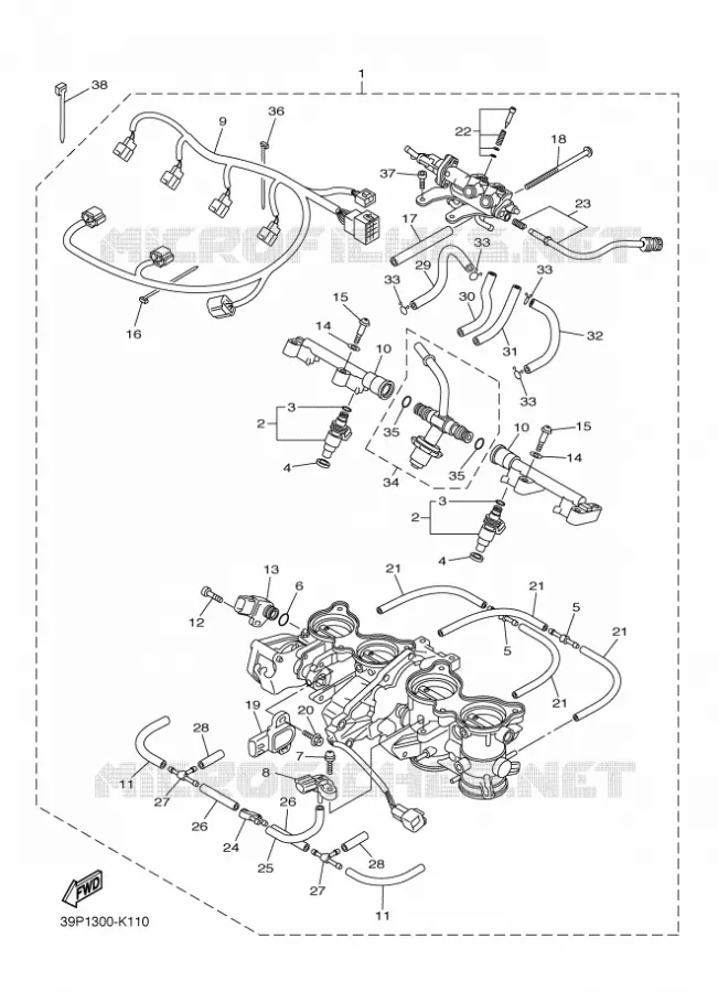 INLAAT 2 Yamaha MOTO 800 2011 FZ8 ABS  FZ8-NA