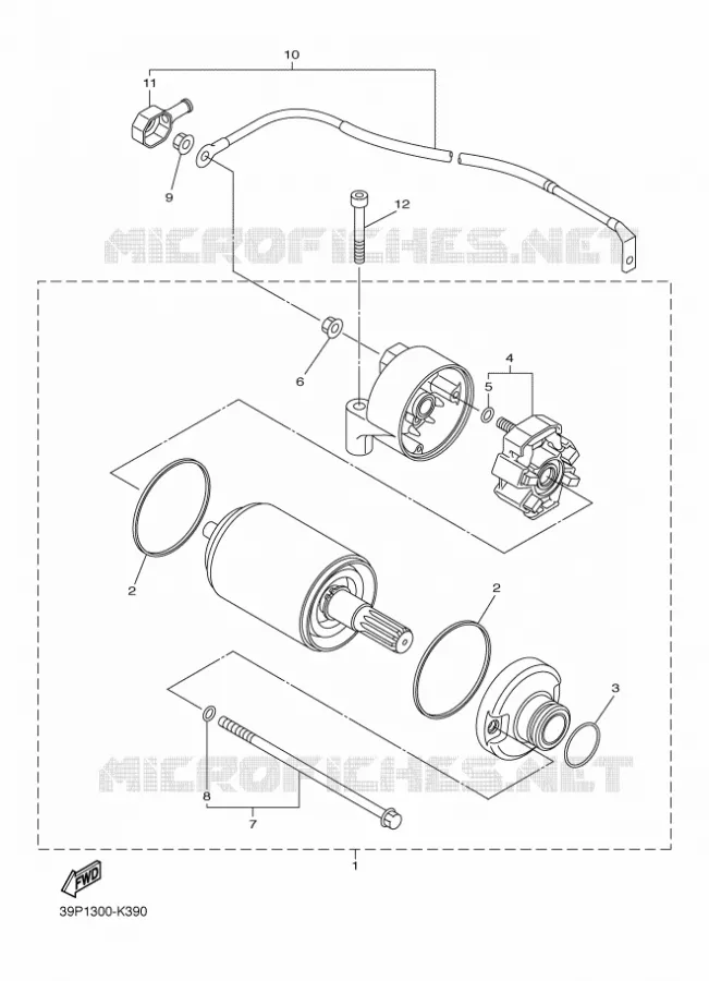 STARTMOTOR Yamaha MOTO 800 2011 FZ8 ABS  FZ8-NA