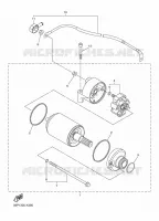 STARTMOTOR voor Yamaha FZ8SA 2011