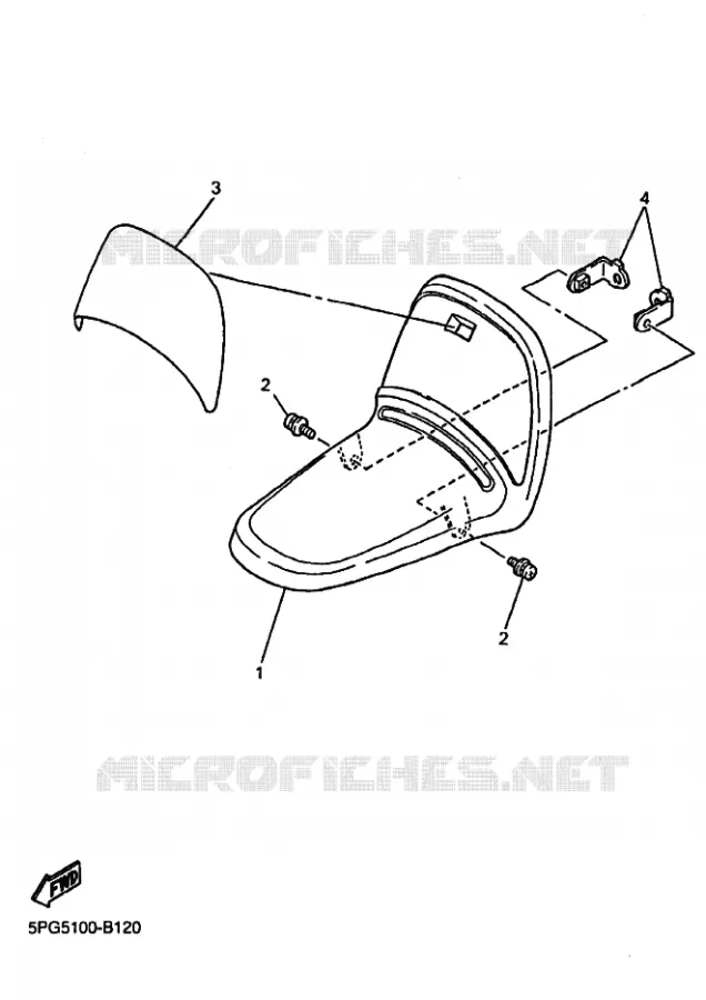 VOORSPATBORD Yamaha MOTO 50 2011 PW  PW50