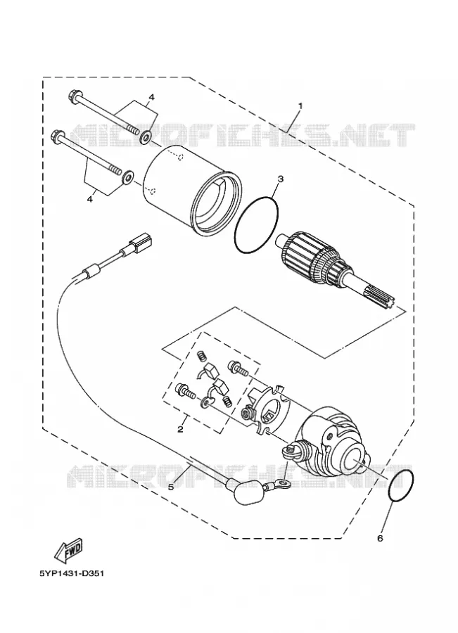 STARTMOTOR Yamaha SCOOTER 135 2011 CRYPTON  T135FI