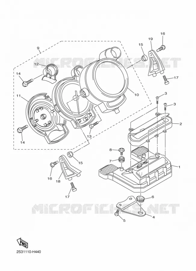 TELLERSET Yamaha MOTO 1700 2011 VMAX  VMX17