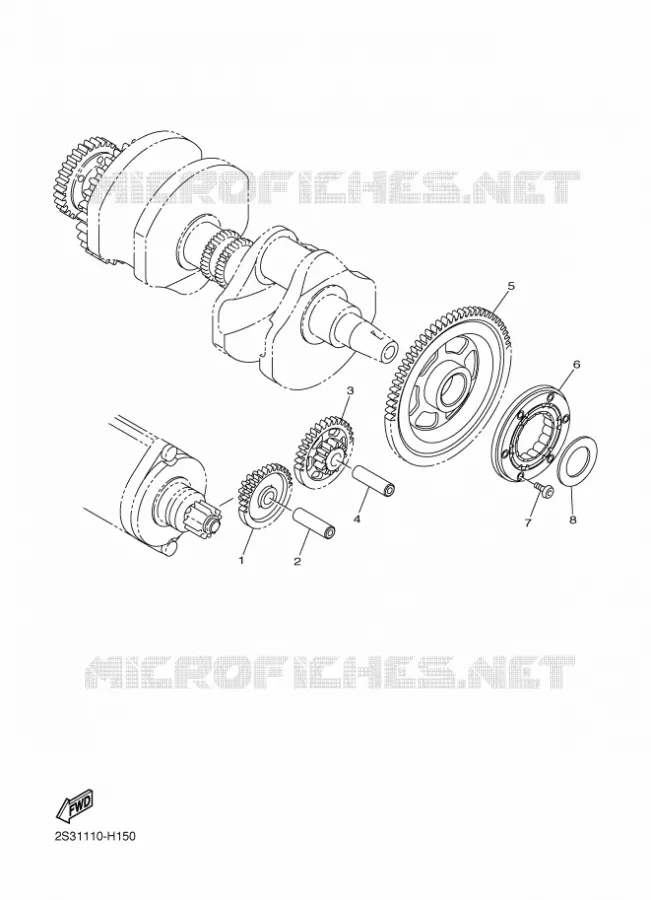 STARTMOTOR KOPPELINGS Yamaha MOTO 1700 2011 VMAX  VMX17