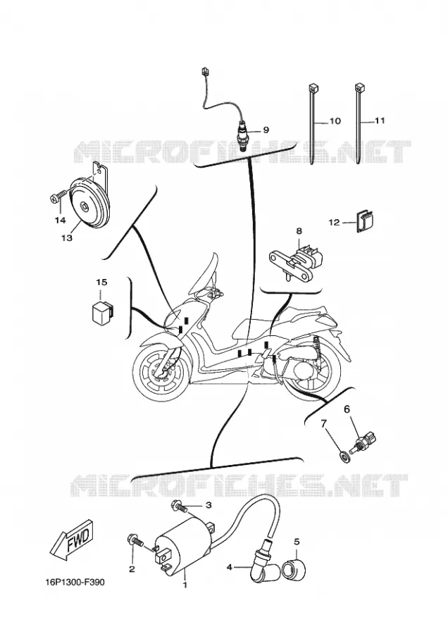 ELECTRISCH 2 Yamaha SCOOTER 125 2011 XCITY  VP125 XCITY