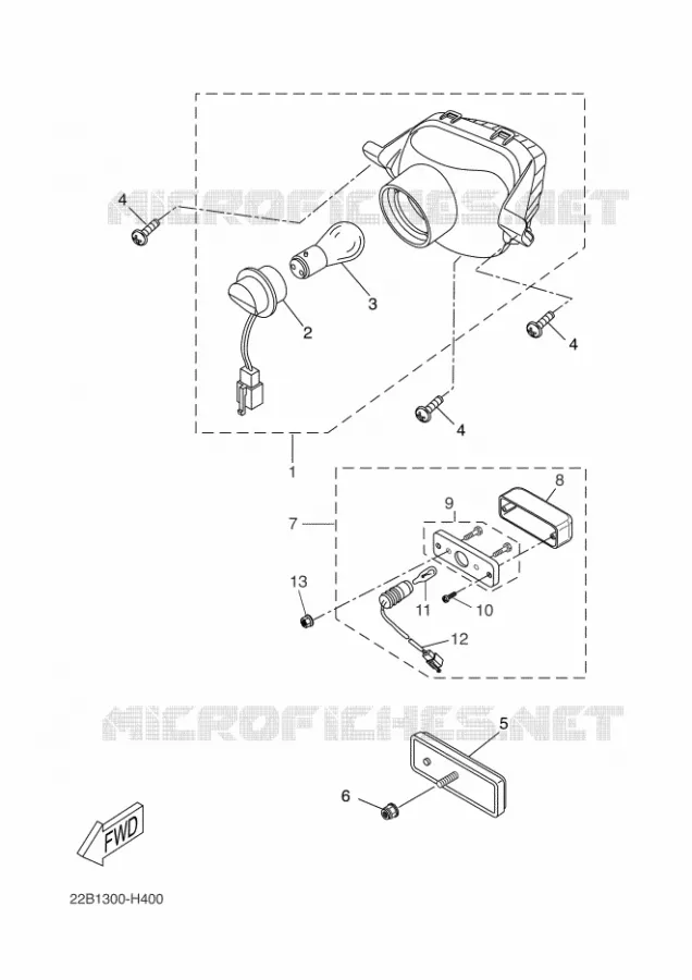 ACHTERLICHT Yamaha MOTO 125 2011 WR-R  WR125R