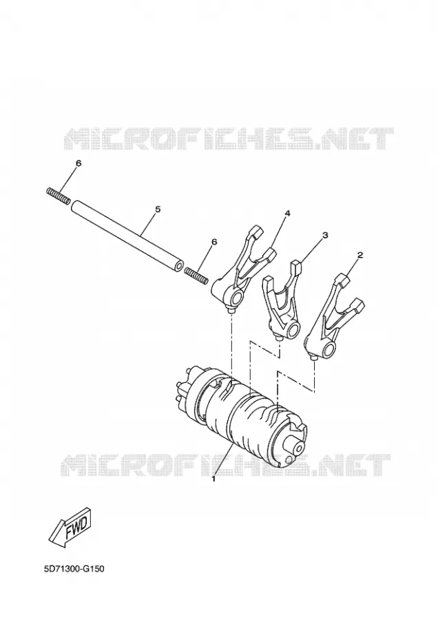 SCHAKELWALS Yamaha MOTO 125 2011 WR-R  WR125R