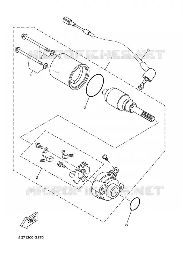 STARTMOTOR Yamaha MOTO 125 2011 WR-R  WR125R