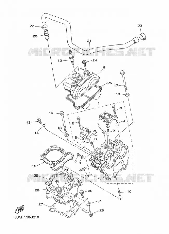 CILINDER Yamaha MOTO 250 2011 WRF  WR250F