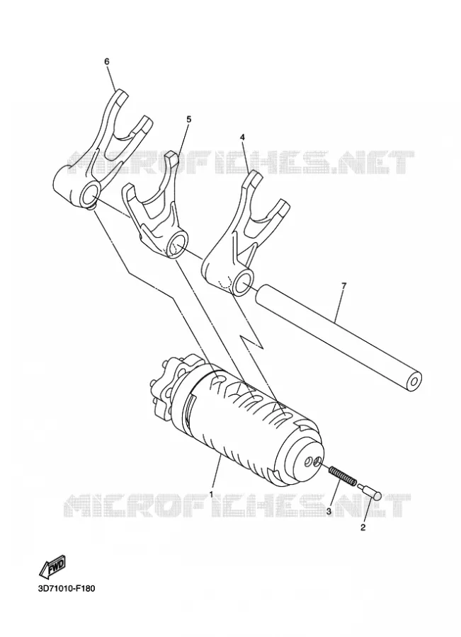 SCHAKELWALS Yamaha MOTO 250 2011 WR-R  WR250R