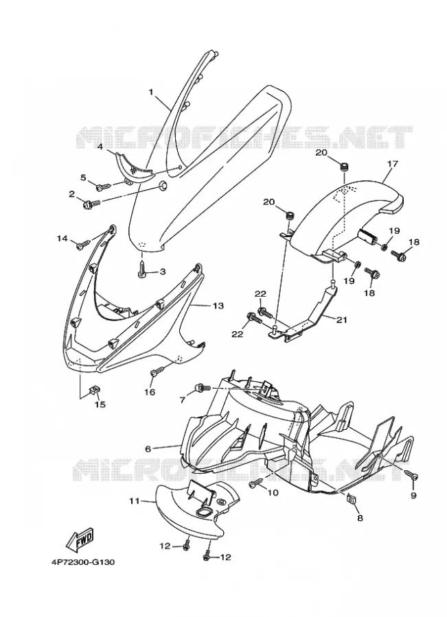 SPATBORD Yamaha SCOOTER 125 2011 VITY  XC125E