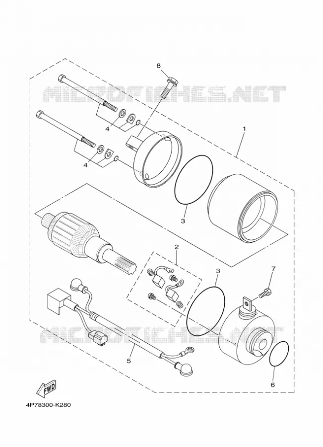 STARTMOTOR Yamaha SCOOTER 125 2011 WAAP  XC125E WAAP