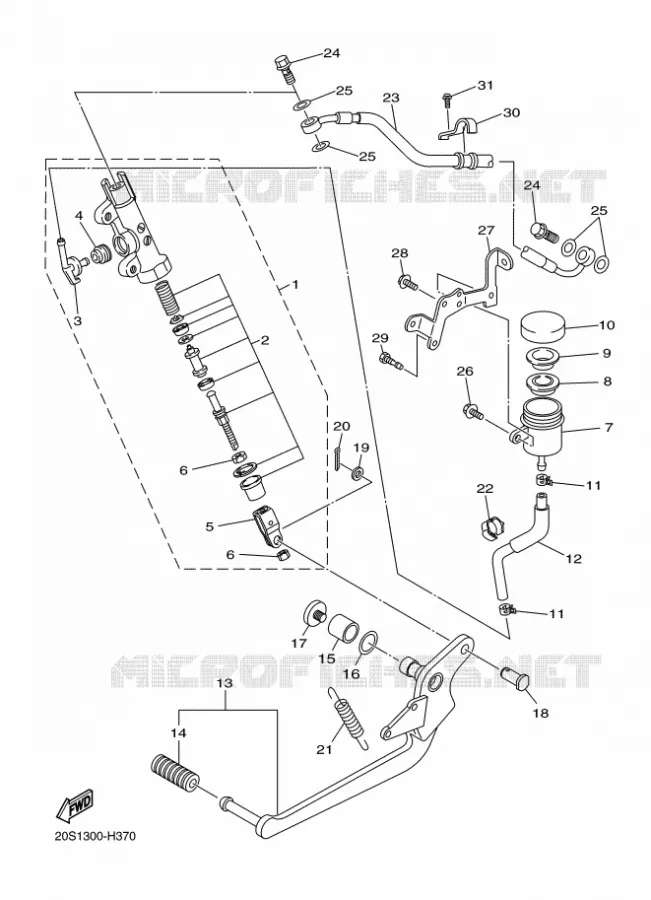 REMPOMP ACHTER Yamaha MOTO 600 2011 XJ6  XJ6F