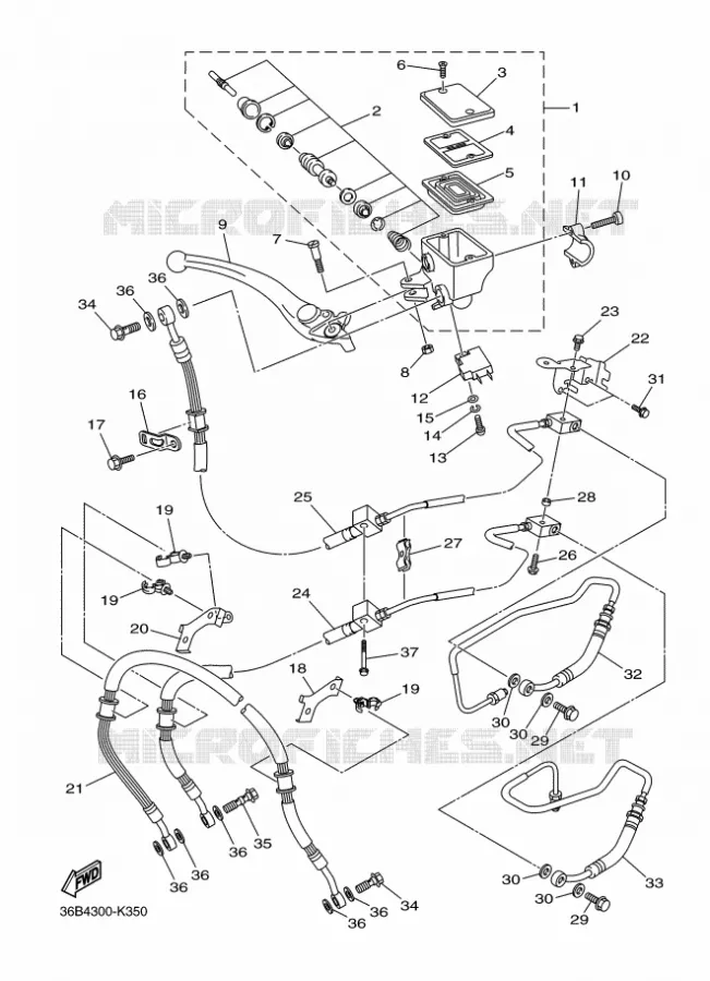 REMPOMP VOOR Yamaha MOTO 600 2011 XJ6  XJ6FA
