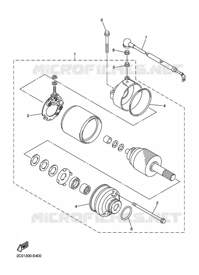 STARTMOTOR Yamaha MOTO 600 2011 XJ6  XJ6SA