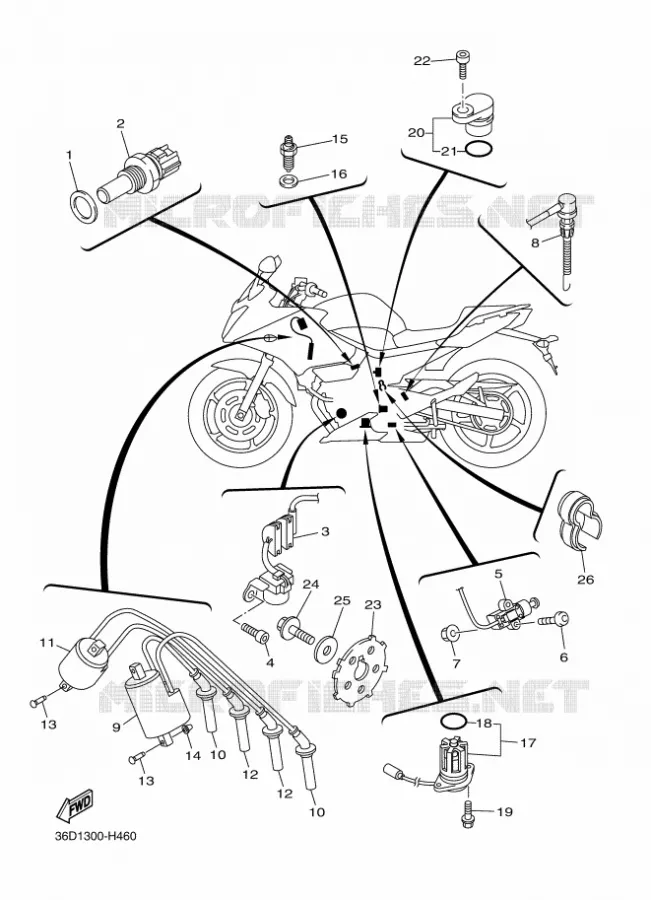 ELECTRISCH 1 Yamaha MOTO 600 2011 XJ6  XJ6SA