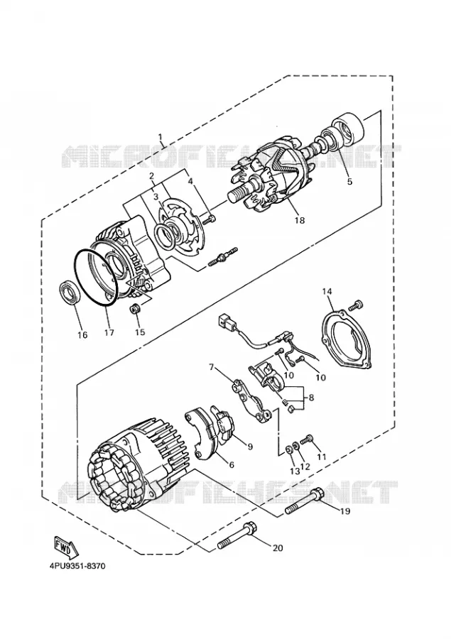 DYNAMO Yamaha MOTO 1300 2011 XJR  XJR1300