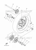 ACHTERWIEL voor Yamaha XT1200Z 2011