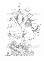RADIATEUR / SLANG voor Yamaha XT1200Z 2011