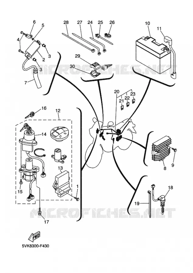 ELECTRISCH 1 Yamaha MOTO 660 2011 XTX  XT660X