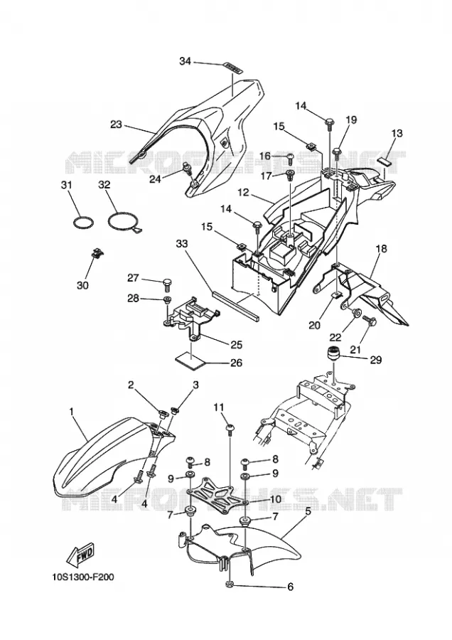 SPATBORD Yamaha MOTO 660 2011 XTX  XT660X