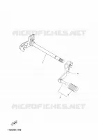 SCHAKEL STANG / PEDAAL voor Yamaha XT660Z 2011