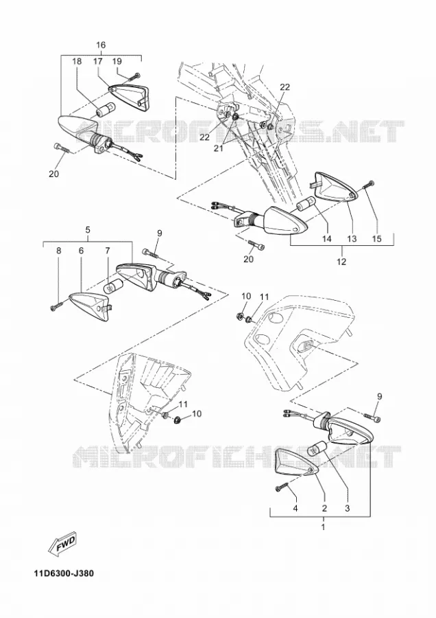 KNIPPERLICHT Yamaha MOTO 660 2011 XTZ TENERE  XT660Z TENERE