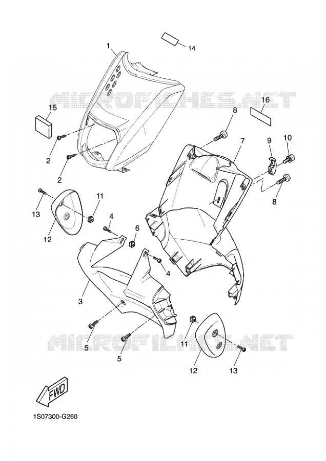 BEENSCHERM Yamaha SCOOTER 50 2011 SLIDER STUNT  EW50N SLIDER