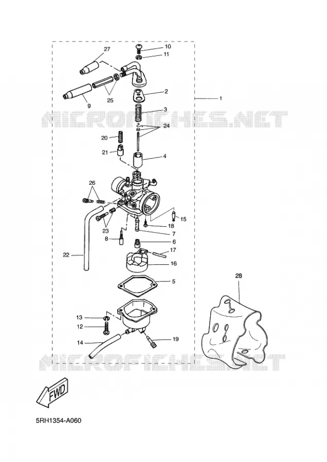 CARBURATEUR  Yamaha SCOOTER 50 2011 STUNT NAKED  EW50N STUNT NAKED