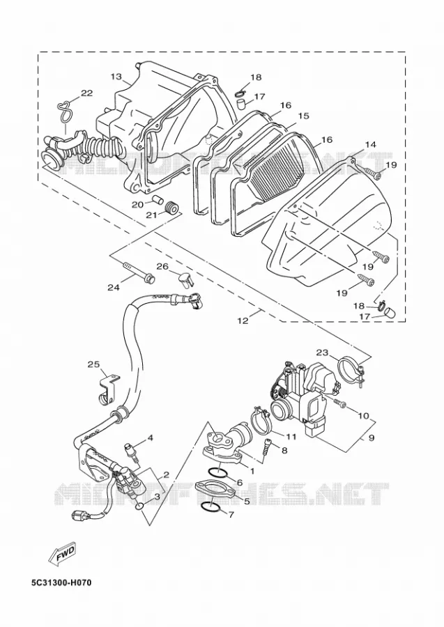 INLAAT Yamaha SCOOTER 50 2011 OVETTO 4T UBS  YN50F OVETTO 50 4ST UBS