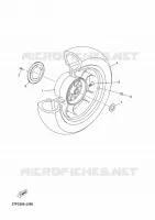 ACHTERWIEL voor Yamaha YP125RA 2011